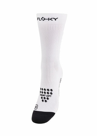 Floky S-MASH 3D Padel Sock White (Enhanced Stability & Support)